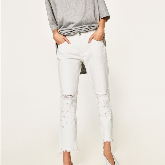 white pearl jeans